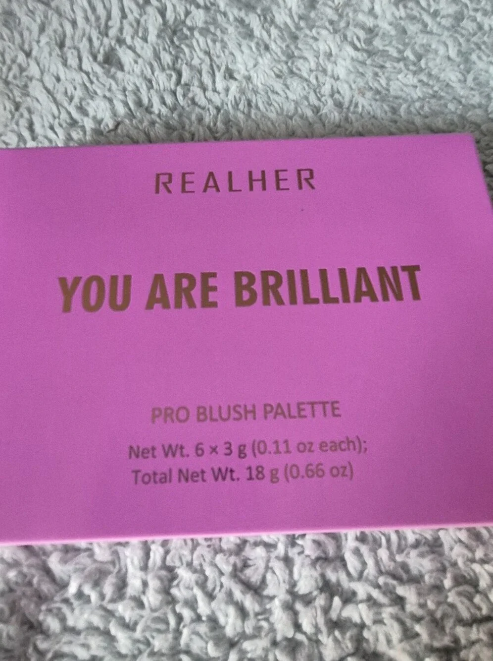RealHer Six-Shade Peach & Brown Pro Blush Palette